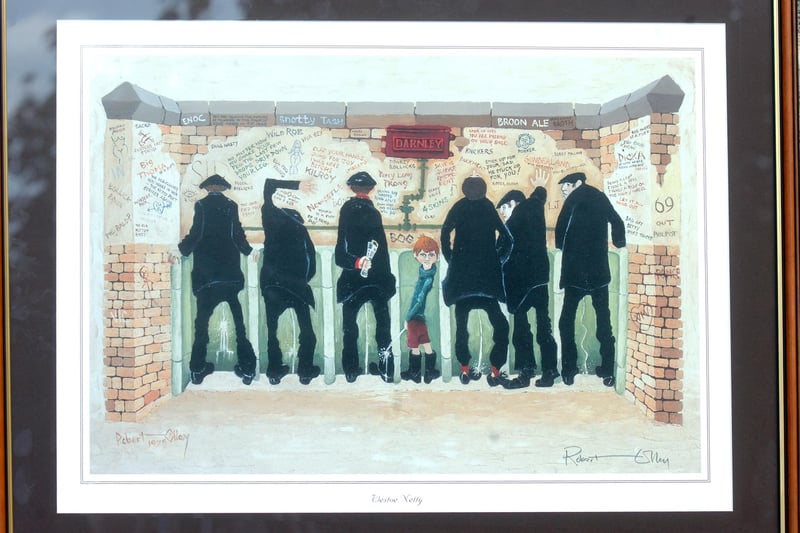 The now-demolished Westoe public toilet inspired an iconic painting by world-famous artist Bob Olley. The artwork has become a symbol of the North East's working-class history.