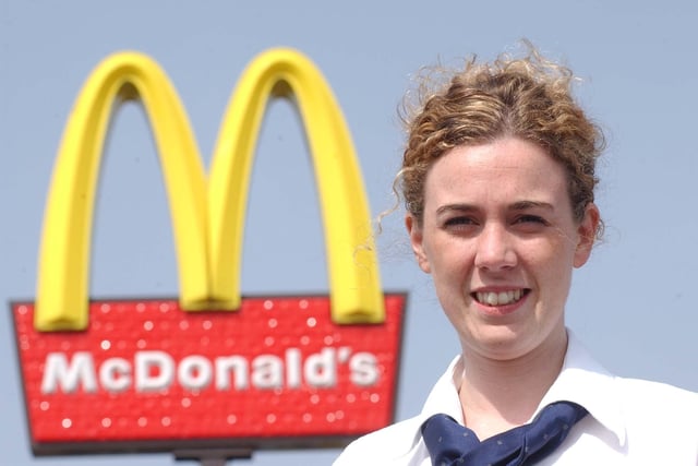 Adele Green who was named McDonald's Employee of Excellence from staff across 120 restaurants in 2003.