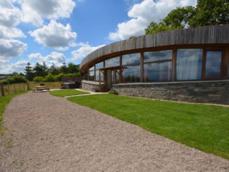 The one-of-a-kind design makes for a unique staycation property.