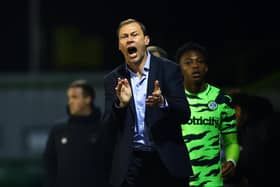 Duncan Ferguson, manager of Forest Green Rovers, knows how tough Sheffield Wednesday will be. (Photo by Dan Istitene/Getty Images)