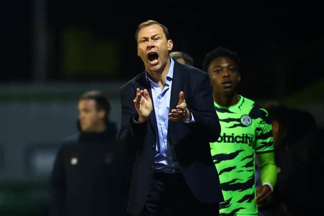 Duncan Ferguson, manager of Forest Green Rovers, knows how tough Sheffield Wednesday will be. (Photo by Dan Istitene/Getty Images)