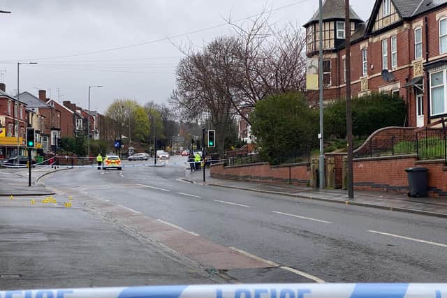 Burngreave Road remains taped off after fatal shooting