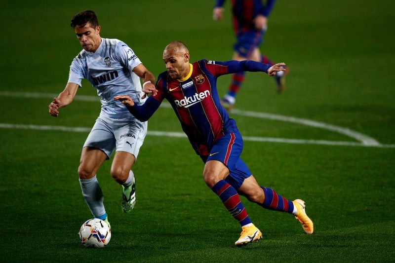 Who would have thought a player who couldn't get in Tony Pulis' side would end up playing for Barcelona. The Dane has made 26 league appearances for the Spanish giants this season.