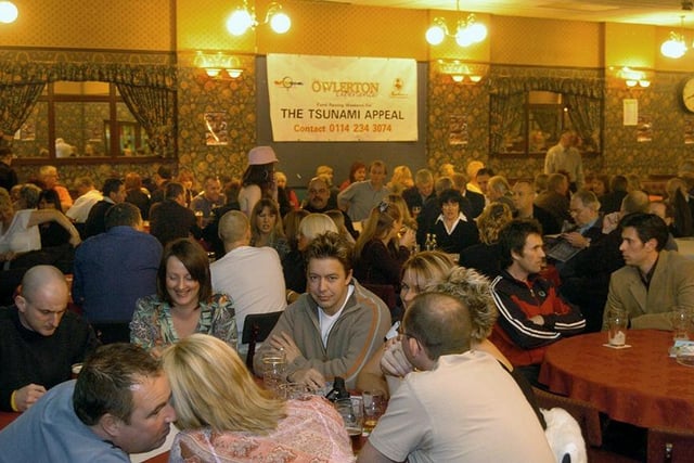 Pictured at the  Dial House Social Club, Far Lane, Hillsborough, where a caberet evening was held for the Sorake Tsunami Appeal. Seen is part of the large crowd that turned up to support the event, January 2005