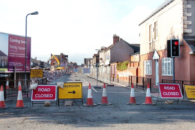 Duke Street, off Hart Lane, is closed for demolition work as part of the regeneration of Hartlepool in 2007.