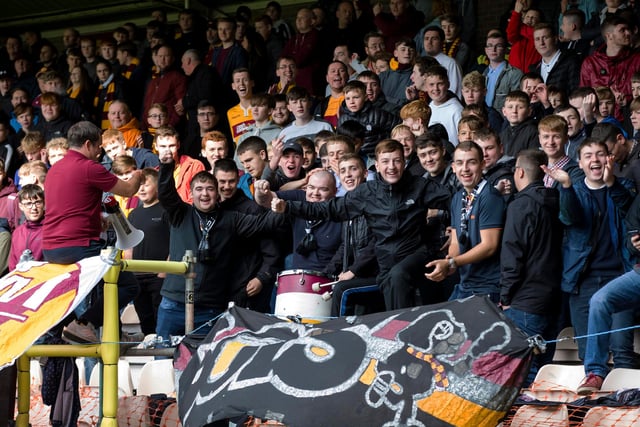 A surprise placing for Fir Park considering the raucous Motherwell Bois.