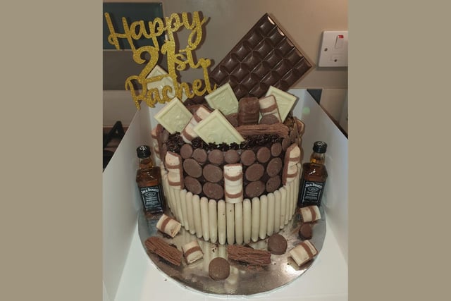 A dreamy chocolate creation for a 21st birthday.