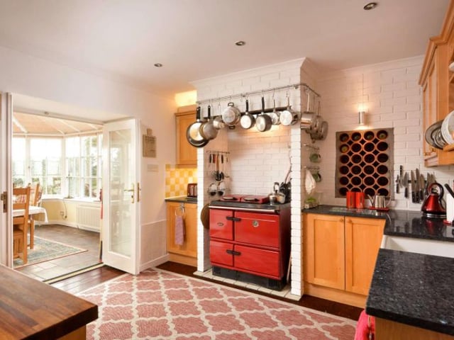 The kitchen boasts an oil fired Stanley range cooker and a north facing utility room as well