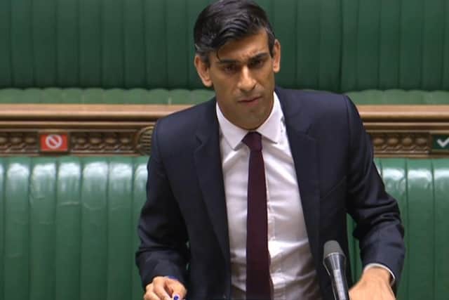 Chancellor of the Exchequer Rishi Sunak sets outs his Winter Economy Plan to MPs in the House of Commons, London. Photo credit: PA Wire