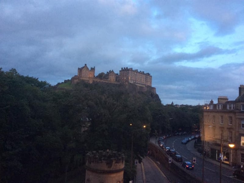 Janette Rankin took this picture of Edinburgh Castle from the Waldorf Astoria.