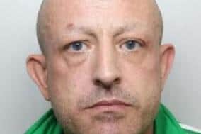 Pictured is Terry Hutley, aged 46, who has been sentenced at Sheffield Crown Court to four months of custody after he admitted possessing ten extreme pornographic images following a police visit to his home on Bradley Street, Sheffield, on September 24, 2019.