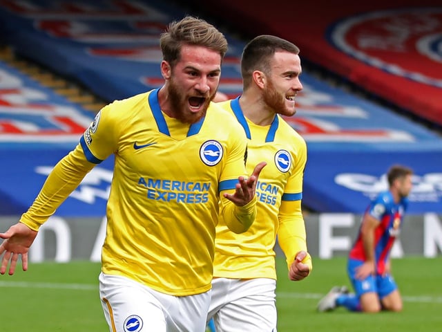 Palace's shots: 1. Palace's xG: 0.80. Brighton's shots: 20. Brighton's xG: 1.83.