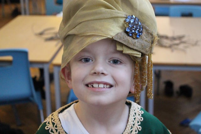 A Belford Primary pupil.
