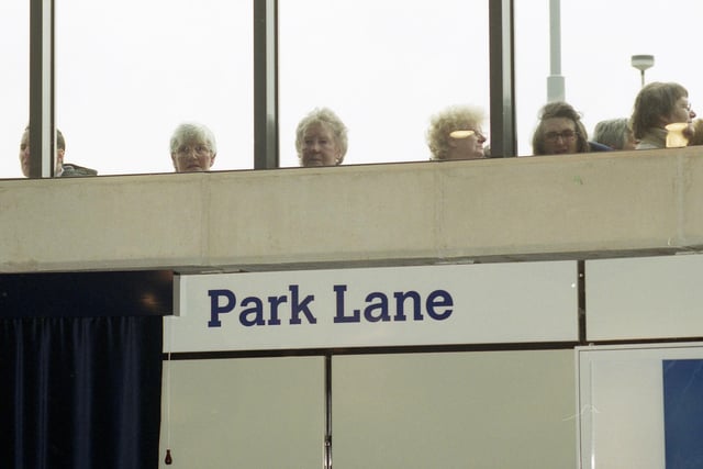 Queen Elizabeth II arrives at Sunderland Railway Station  to officially open a new Metro link, and people grabbed every vantage point they could to get a glimpse of Her Majesty.