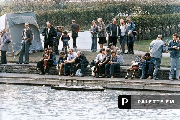 Model boats on the lake at Millhouses Park, Sheffield, March 1981. Picture: Sheffield Newspapers