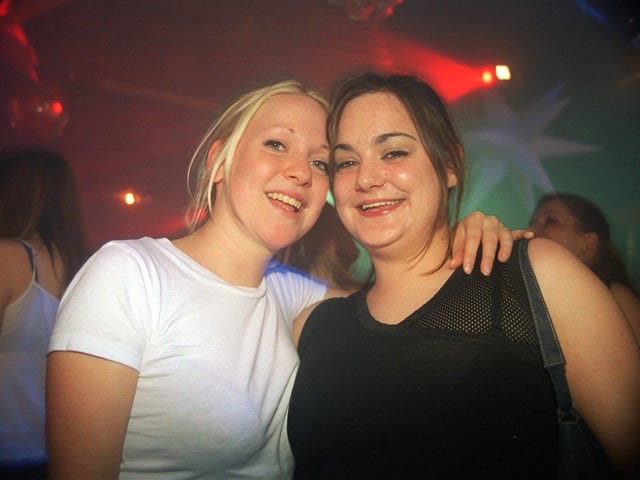 From the left - Sally and Rachel at SHAG at The Leadmill.