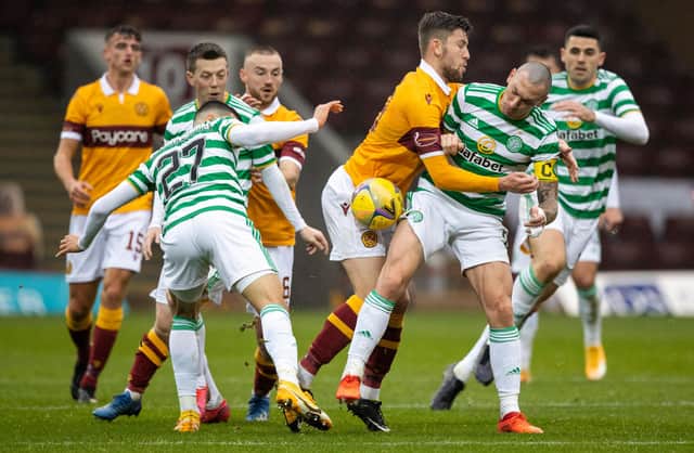 Scott Brown is amongst a raft of players out of contract at the end of the season. Picture: SNS