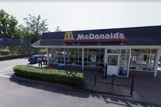 The McDonald's drive-thru between Farm Road and Granville Road has a rating of 3.7 based on 2,165 Google reviews.