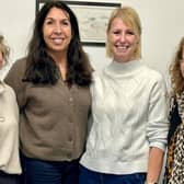 From left to right - Claire Grain, of 1st Affinity Fostering Service, and Karen Rodriguez, Susy White and Jacqui Shore of Adoption Matters.