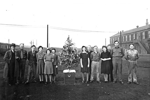 Doncaster railway works Christmas  1943
