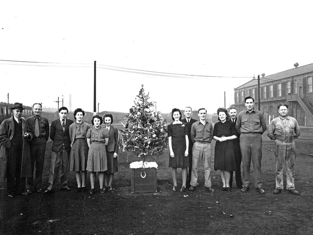 Doncaster railway works Christmas 1943