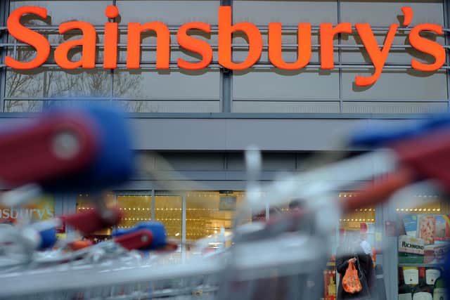 Sainsbury's has announced new measures at its supermarkets for during the coronavirus pandemic (Photo credit should read BEN STANSALL/AFP via Getty Images)
