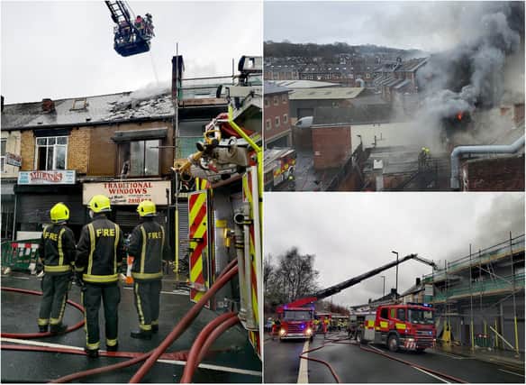 An investigation into the cause of a fire on Chesterfield Road, Heeley, Sheffield, is ongoing today