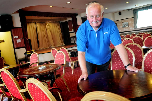Whiteleas Social Club secretary Billy Symcox pictured in the club in 2014.