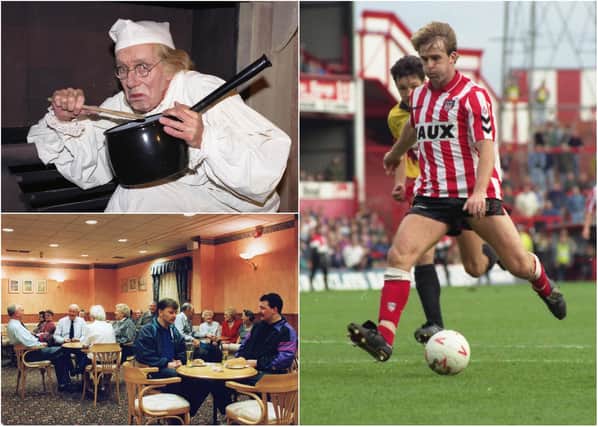 Cast your minds back to the days of John Byrne on the attack for Sunderland and relaxing with some refreshments at Crowtree Leisure Centre. We have a selection of scenes from 1991.