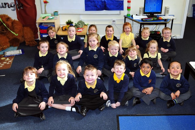 These new starters were pictured at Golden Flatts Primary School in 2014. Recognise anyone?