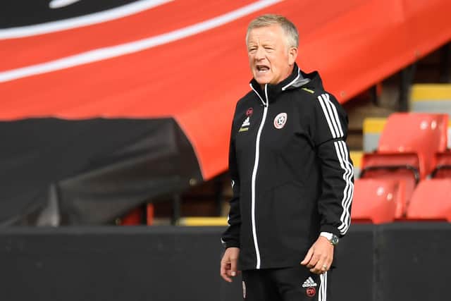 Sheffield United's manager Chris Wilder: PETER POWELL/POOL/AFP via Getty Images
