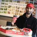 Aaysh Nazar at the new Tim Hortons restaurant in Sheffield