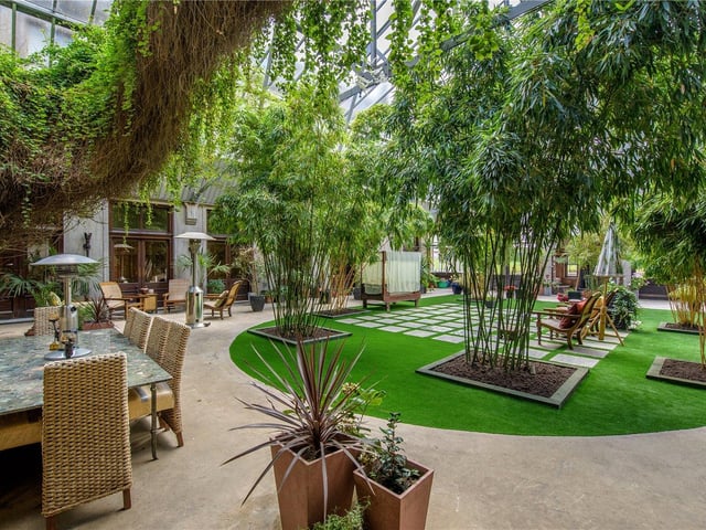 Palm courtyard.