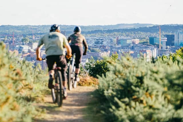 Mountain biking at Parkwood Springs, Sheffield. Picture: Sheffield City Council