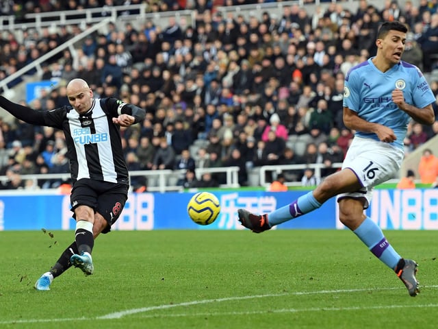 Total shots at goal: 189. Total goals: 25. Highest proportion of team goals: Jonjo Shelvey (20%).