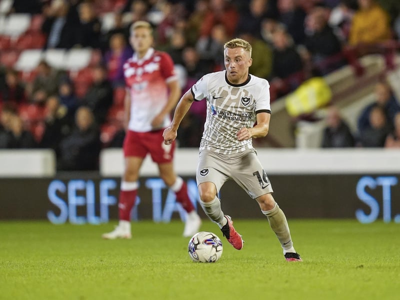 Signed a three-yer deal at Fratton Park after joining from Luton Town. Pompey hold the option of extending his contract by a further 12 months.