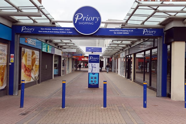 Shops remain closed at the town's Priory Shopping Centre