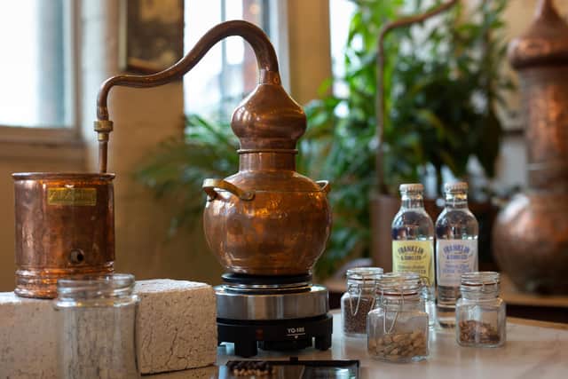The Sheffield School of Gin offers guests the chance to distil their own 20cl bottle of flavoured gin