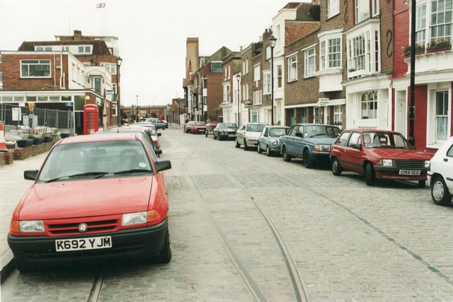 Broad Street in Old Portsmouth in March 1999