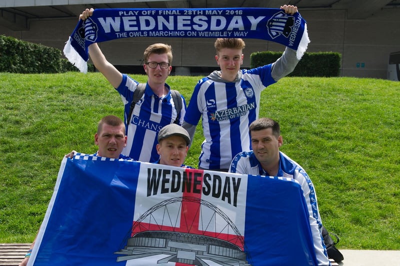 Owls fans at Wembley...Pics Steve Ellis