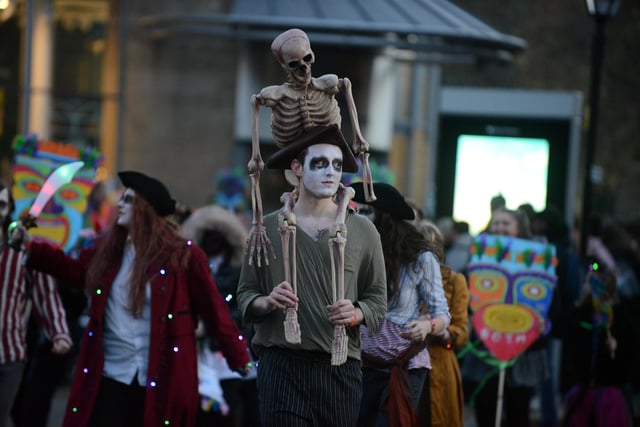 Halloween Community Parade gouls and ghosts fill the streets of Sunderland.