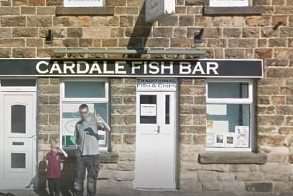 Cardale Fish Bar, Market Place, Crich, Matlock, DE4 5DD. Rating: 4.7 out of 5 (based on 100 Google reviews). "Massive fish (cod) cooked to perfection with lovely batter and the chips were great too."