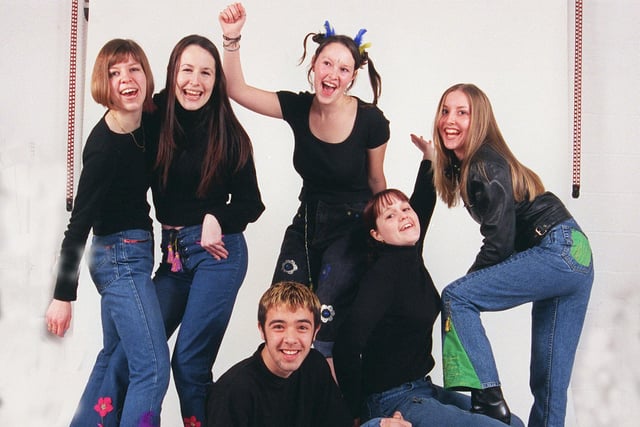 Pictured at Loxley College, Stannington Site, where  students were seen modelling jeans and tops.