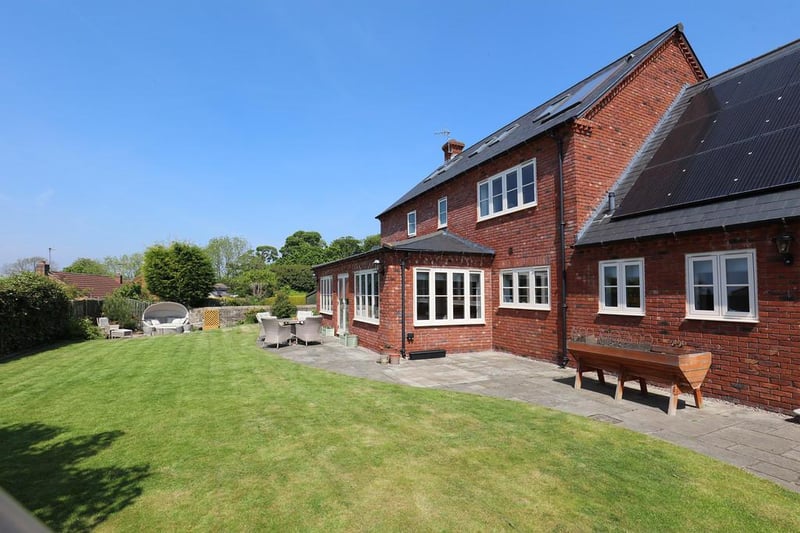 Zoopla says the property has "a superb landscaped garden to the rear".