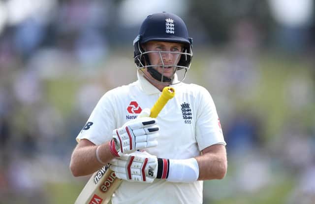 Joe Root. Photo by Gareth Copley/Getty Images