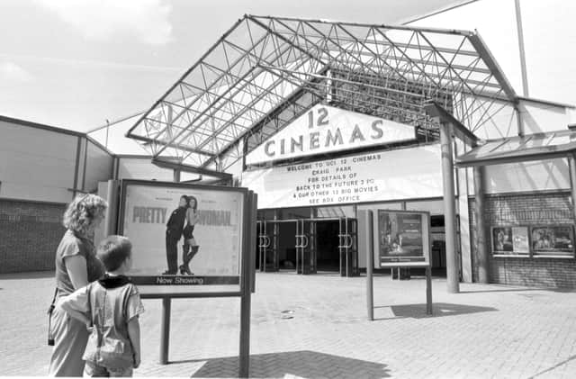 The 12-screen multiplex cinema at Craig Park (aka UCI 12, Fort Kinnaird) in Newcraighall Edinburgh, which opened in July 1990.