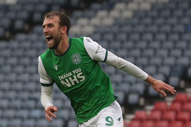 Never everyone’s cup of tea, stylistically. But the big man never gave less than his all for Hibs. Signed in the summer of 2019, he scored 18 goals in all competitions before the SPFL suspended the season because of the pandemic in March of 2020. Has scored a couple for Forrest Green Rovers since his January move. 