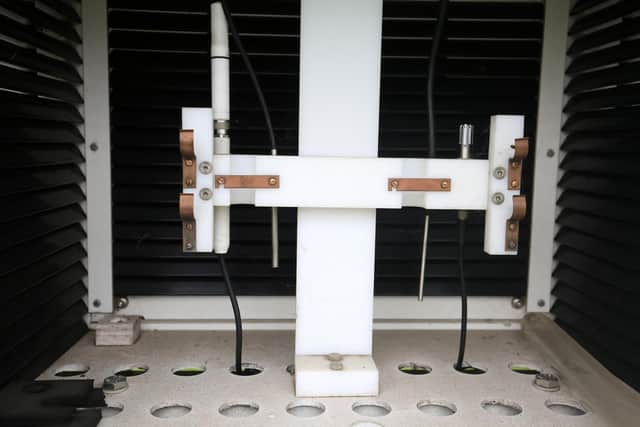 Weston Park weather station. Pictured is the tempreture monitor. Picture: Chris Etchells