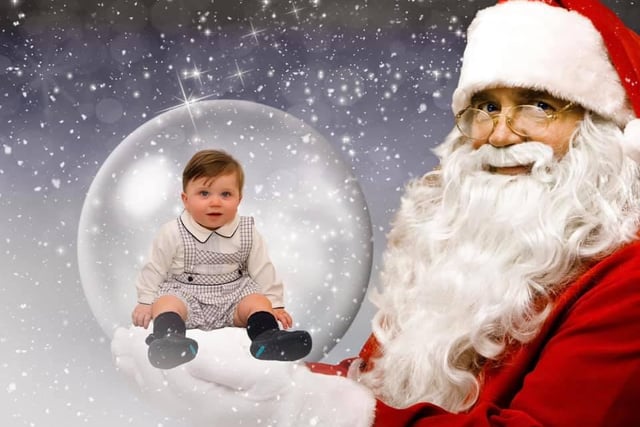 This nine-month-old from Grangemouth is excited for his first Christmas