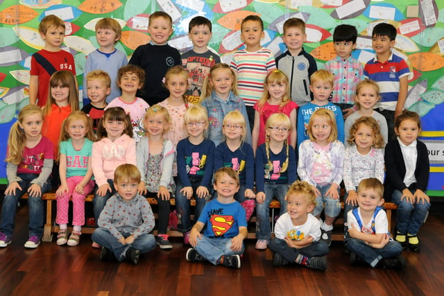 Miss Dawson's reception class at Whitburn Village Primary School. What a lovely 2014 reminder.